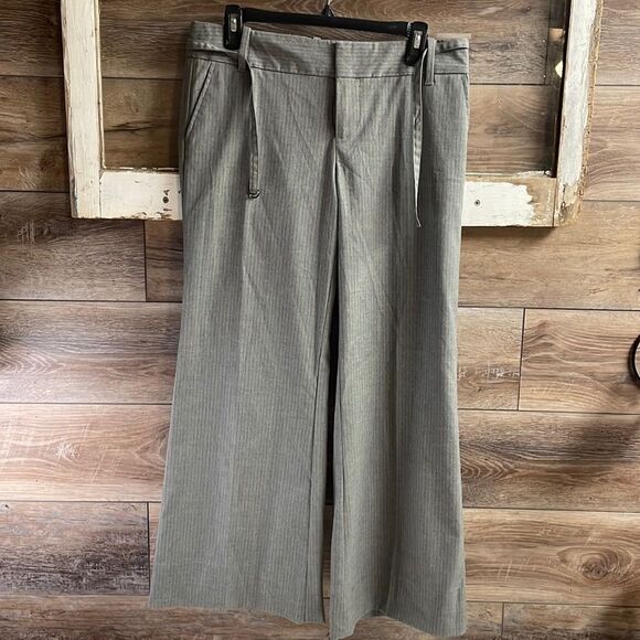 Gap Ladies Trousers, Size Stretch 8 regular, Gray with thin black lines - Picture 1 of 7